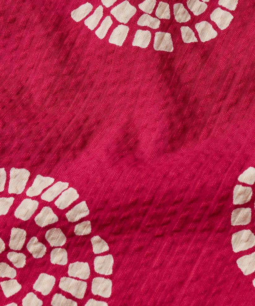 short en coton imprimé avec taille élastique, Persian Red