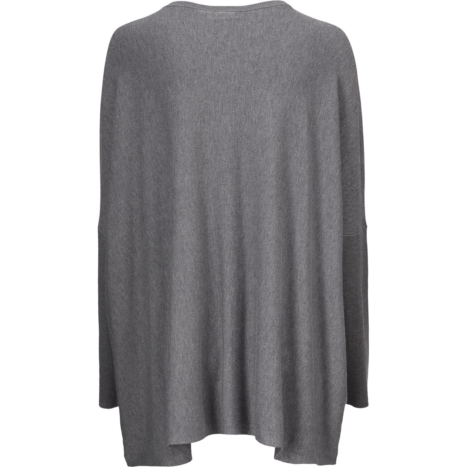Pull Oversize &Agrave; Manches &Eacute;troites, M. Grey mel.