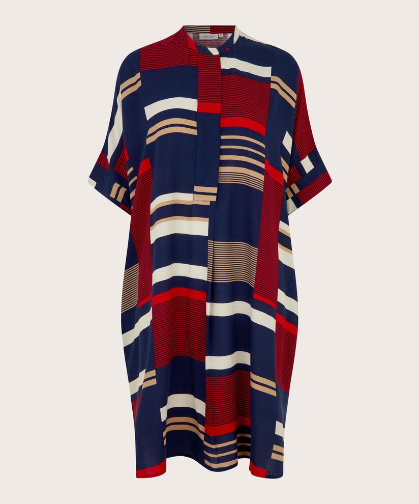 robe avec patte de boutonnage cachée et poches, Maritime Blue