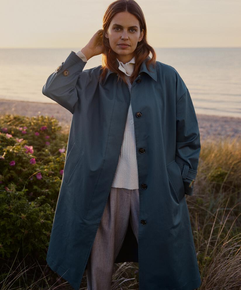 manteau avec boutons et ceinture, Balsam Green