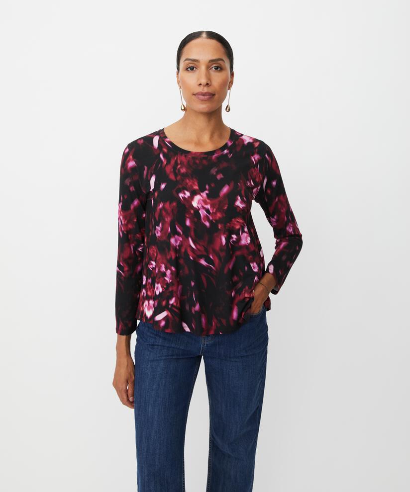 Top En Jersey Imprimé, Tawny Port