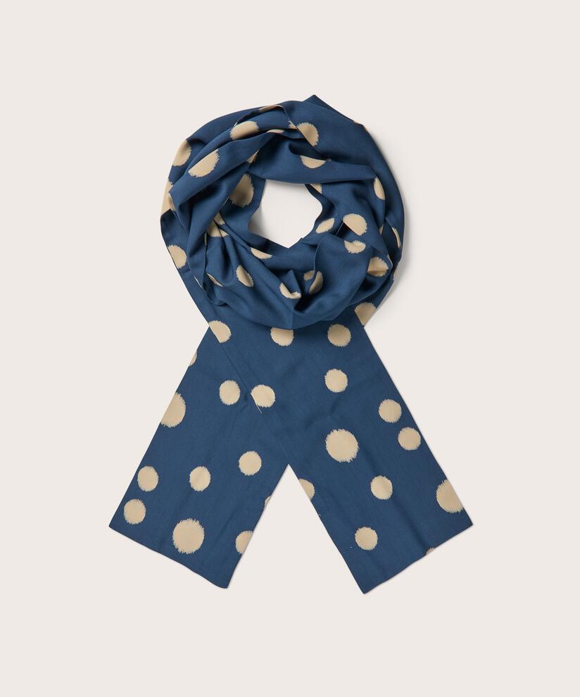 Écharpe en viscose imprimée, Moonlit Ocean
