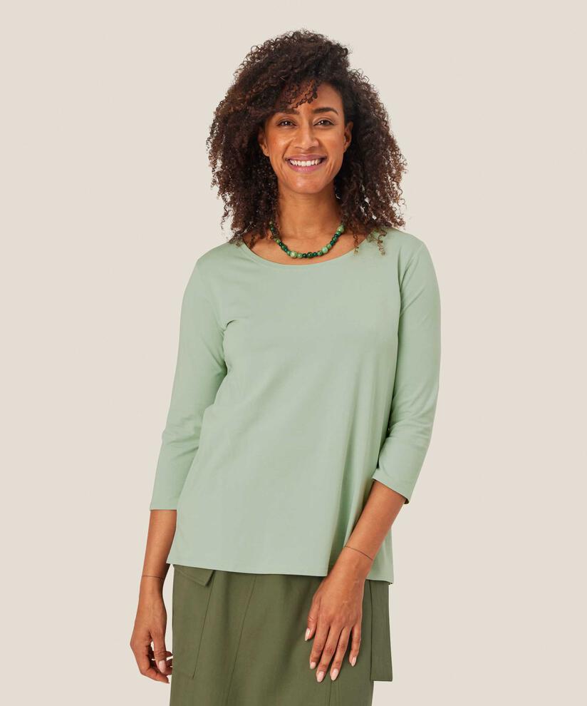 Top En Jersey Á Col Rond, Frosty Green