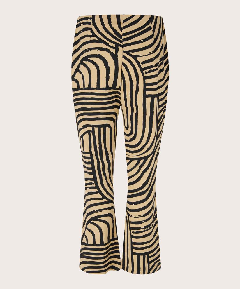 Pantalon Imprimé En Qualité Jersey Épais, Travertine