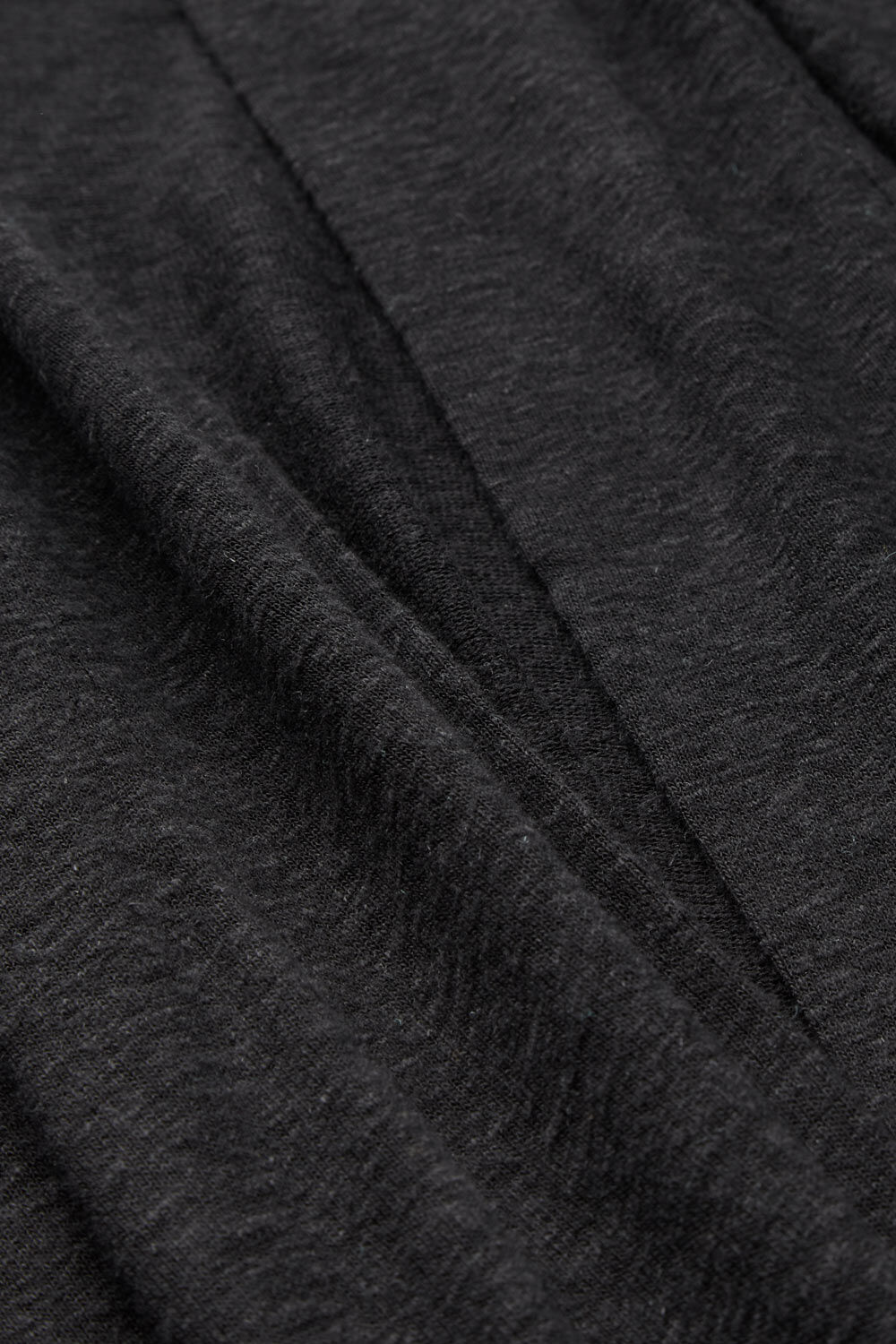 Cardigan en lin m&eacute;lang&eacute; avec poches, Black