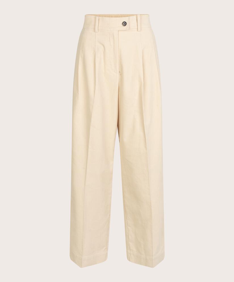 pantalon en velours côtelé avec poches fendues, Fog