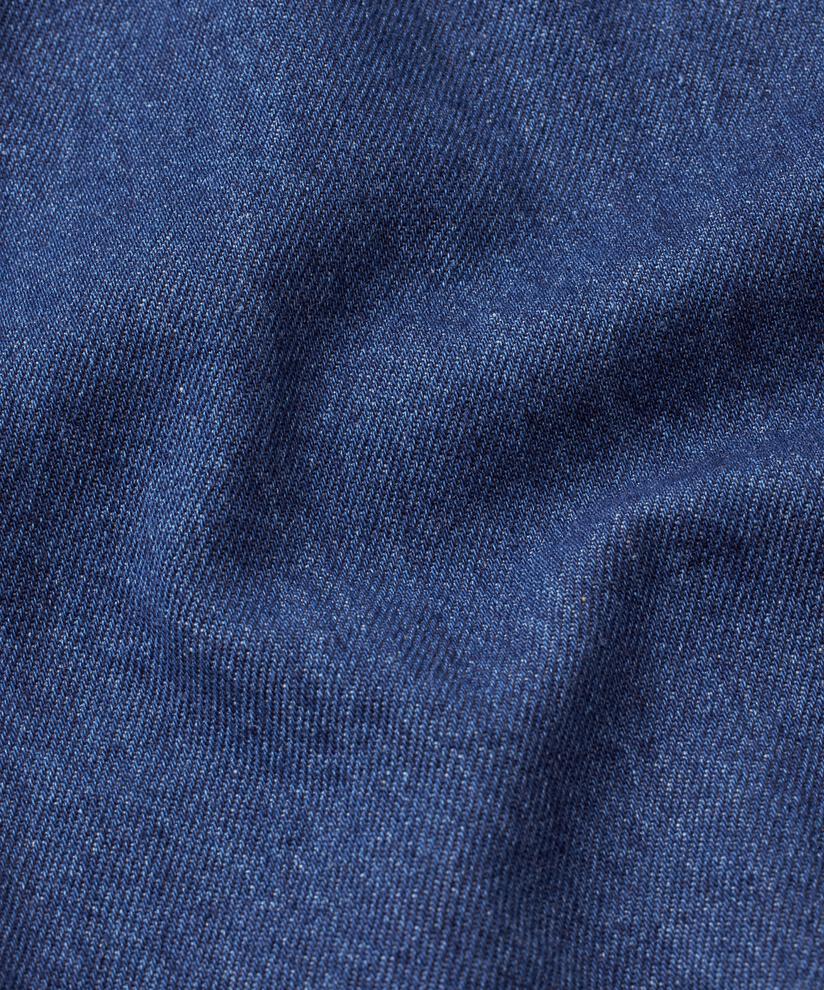 jupe en jean avec ourlet élastique, Dark Denim