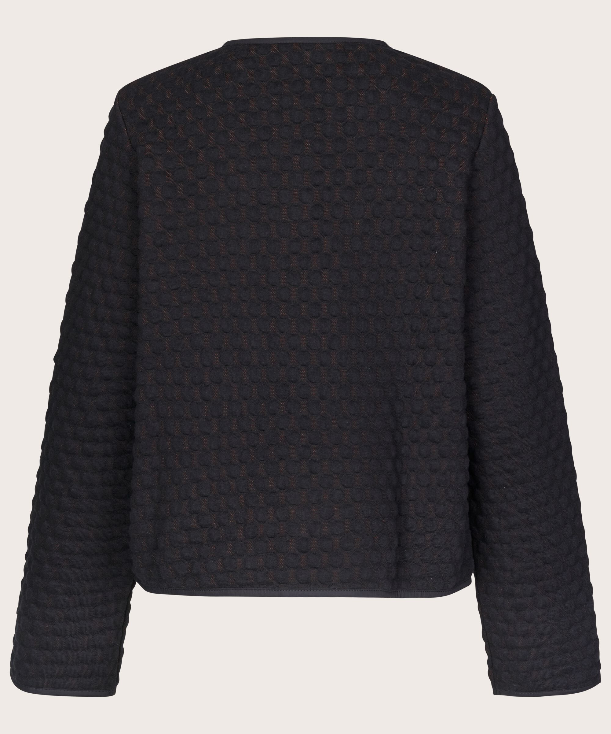 veste en qualité jersey avec effet bulle, Black