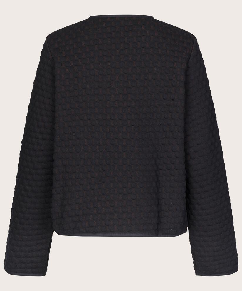 veste en qualité jersey avec effet bulle, Black