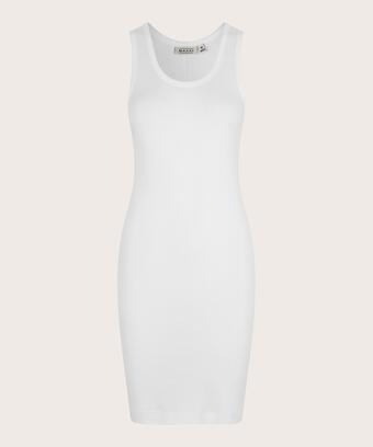 fond de robe près du corps en jersey, White