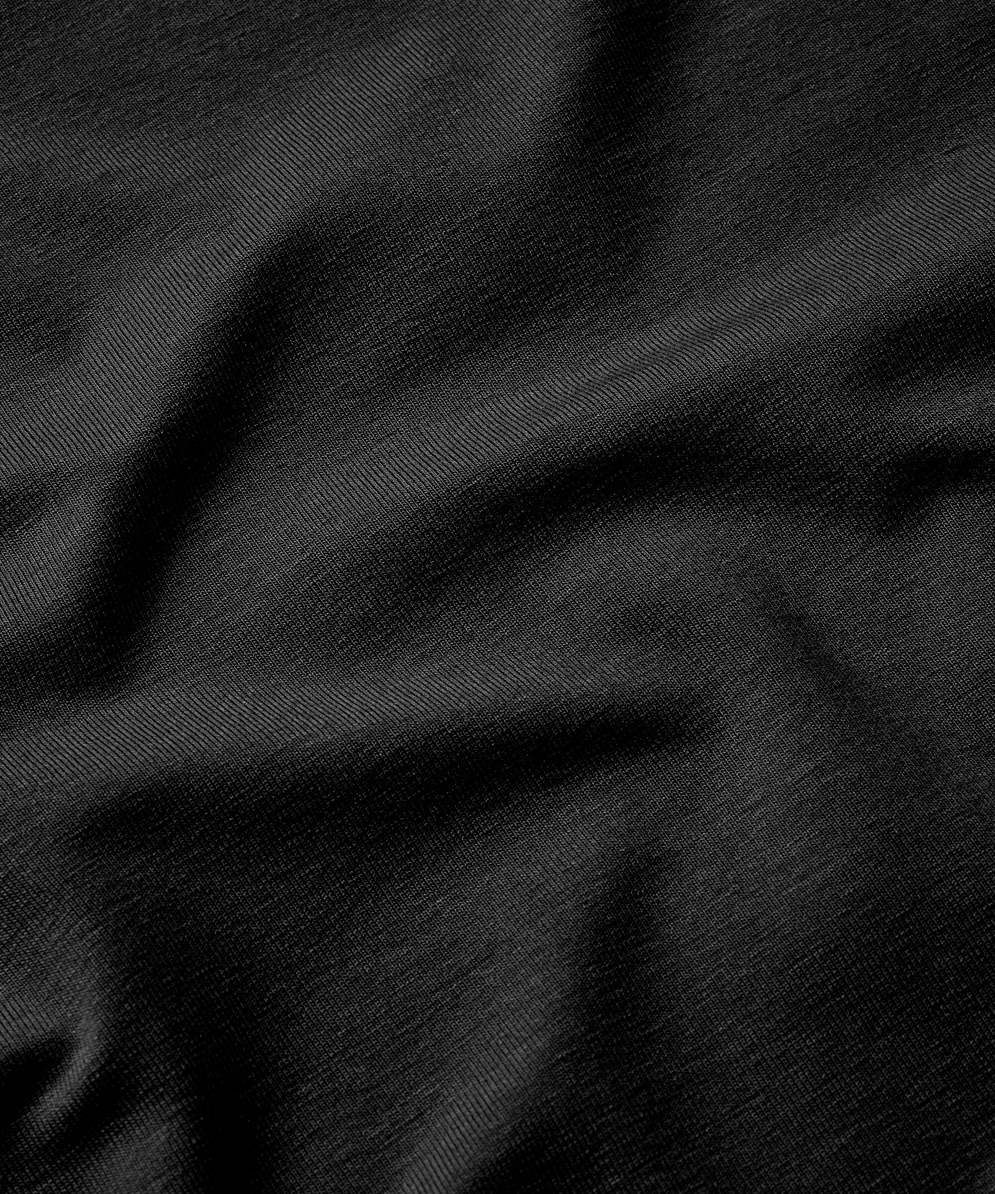 tunique en jersey à manches longues, Black