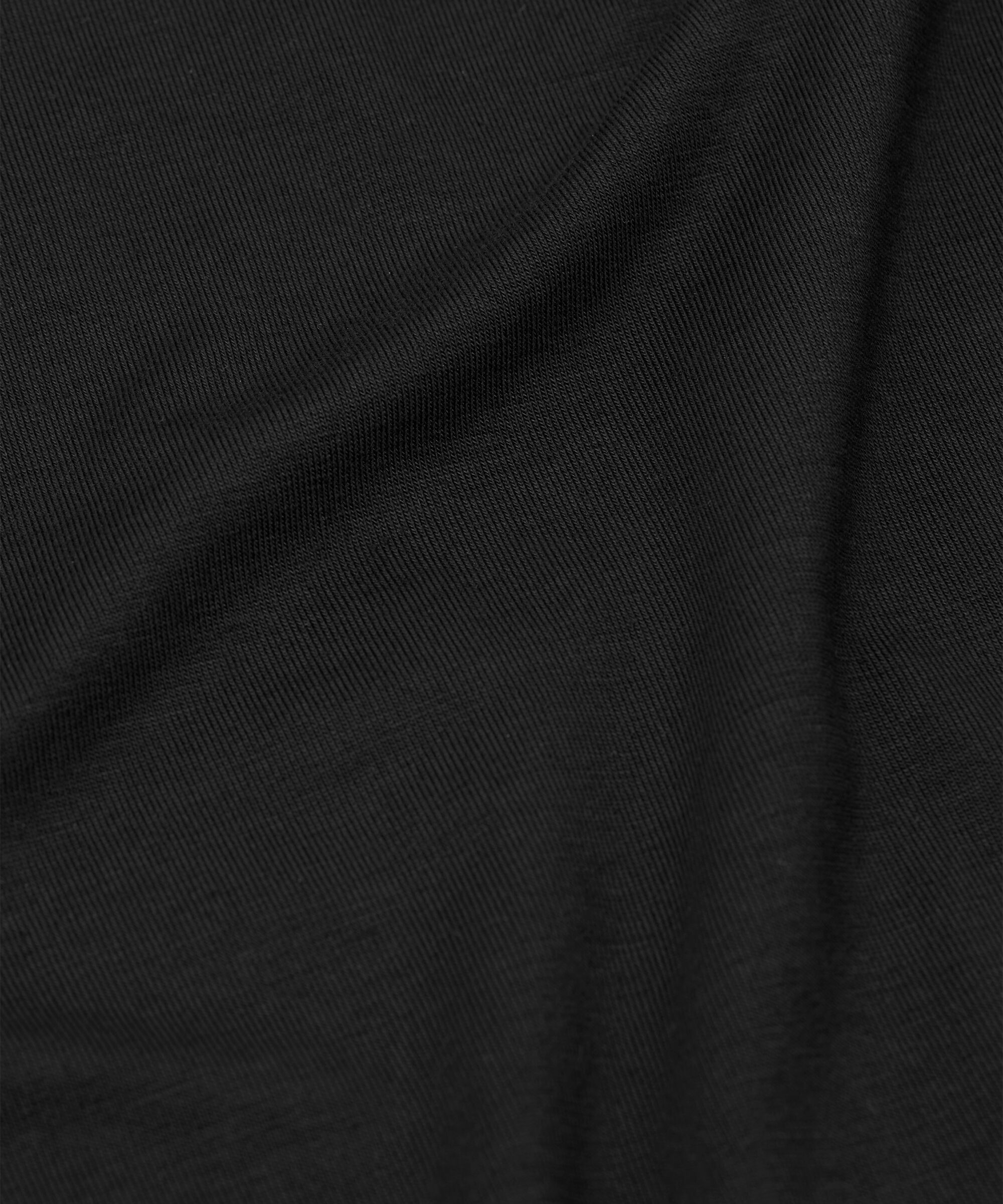 Top En Jersey À Col Rond, Black