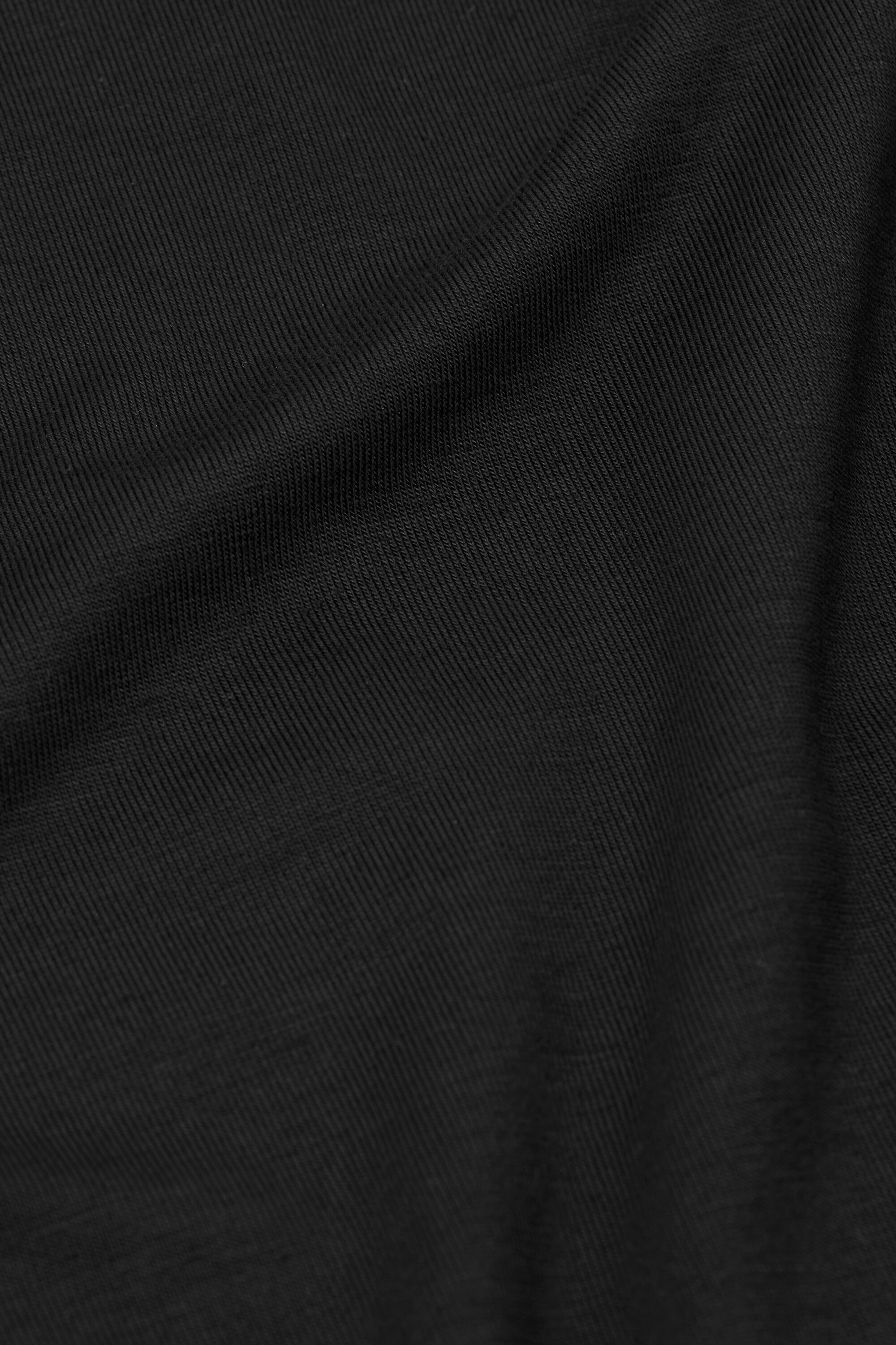 Top En Jersey À Col Rond, Black