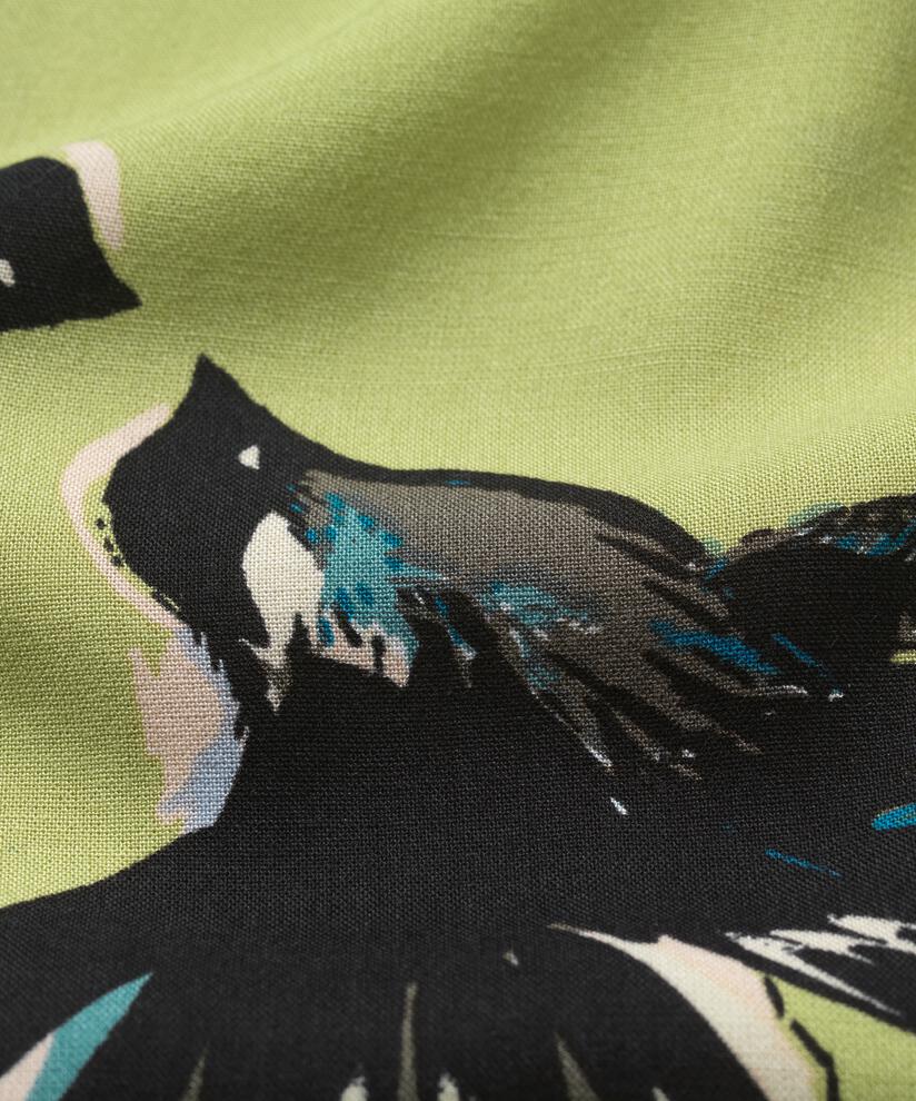 Tunique En Viscose Imprimée À Manches Trois-quarts, Fern
