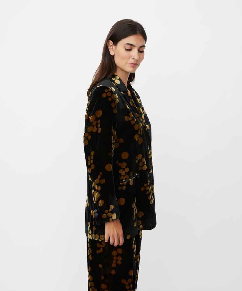 blazer en velours avec fermeture à boutons, Rubber