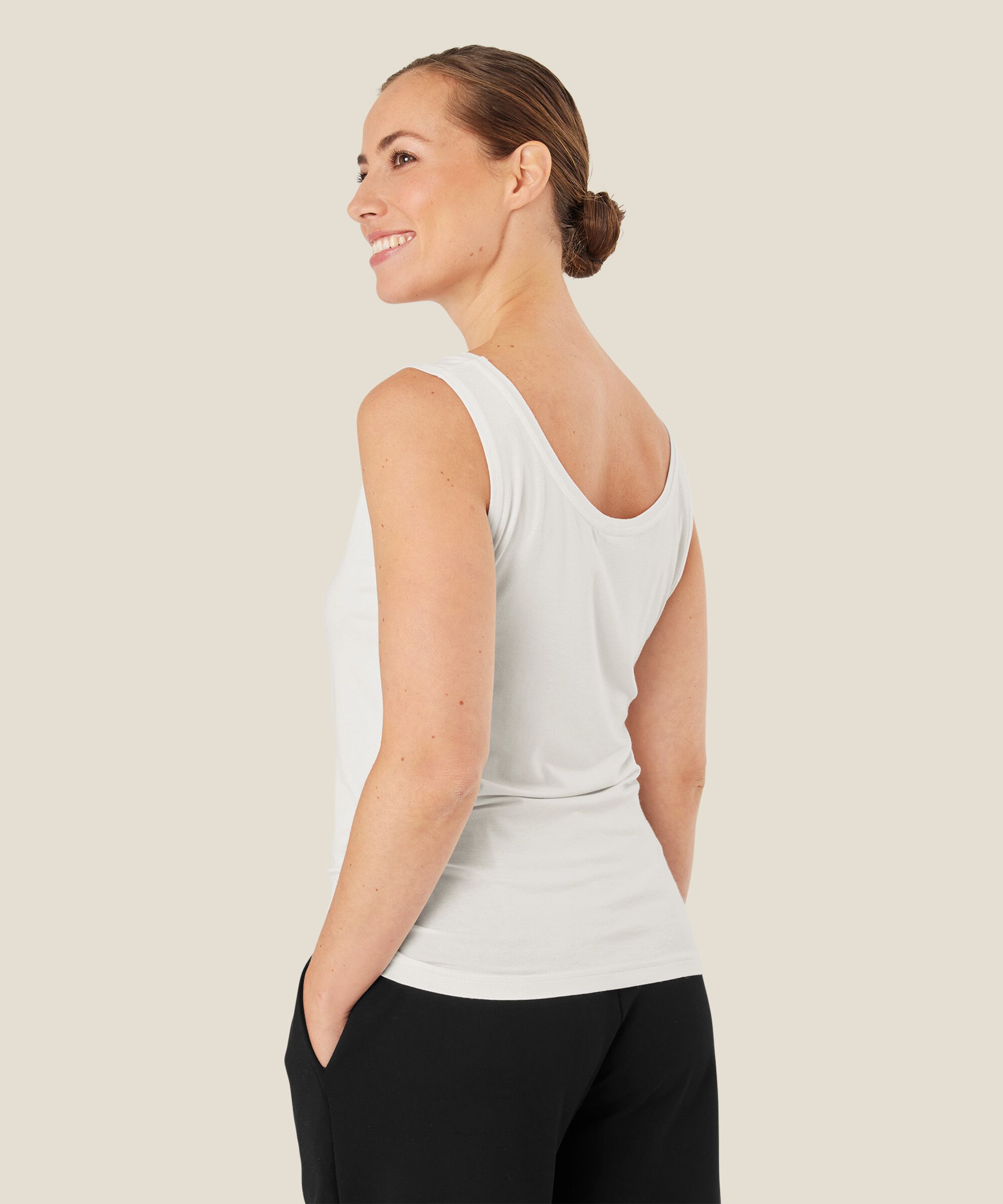 débardeur en jersey doux, Cream