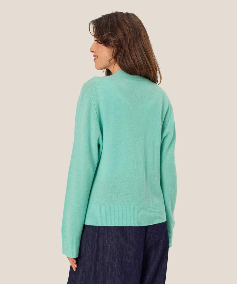 cardigan en laine douce avec poches devant, P. Turquoise