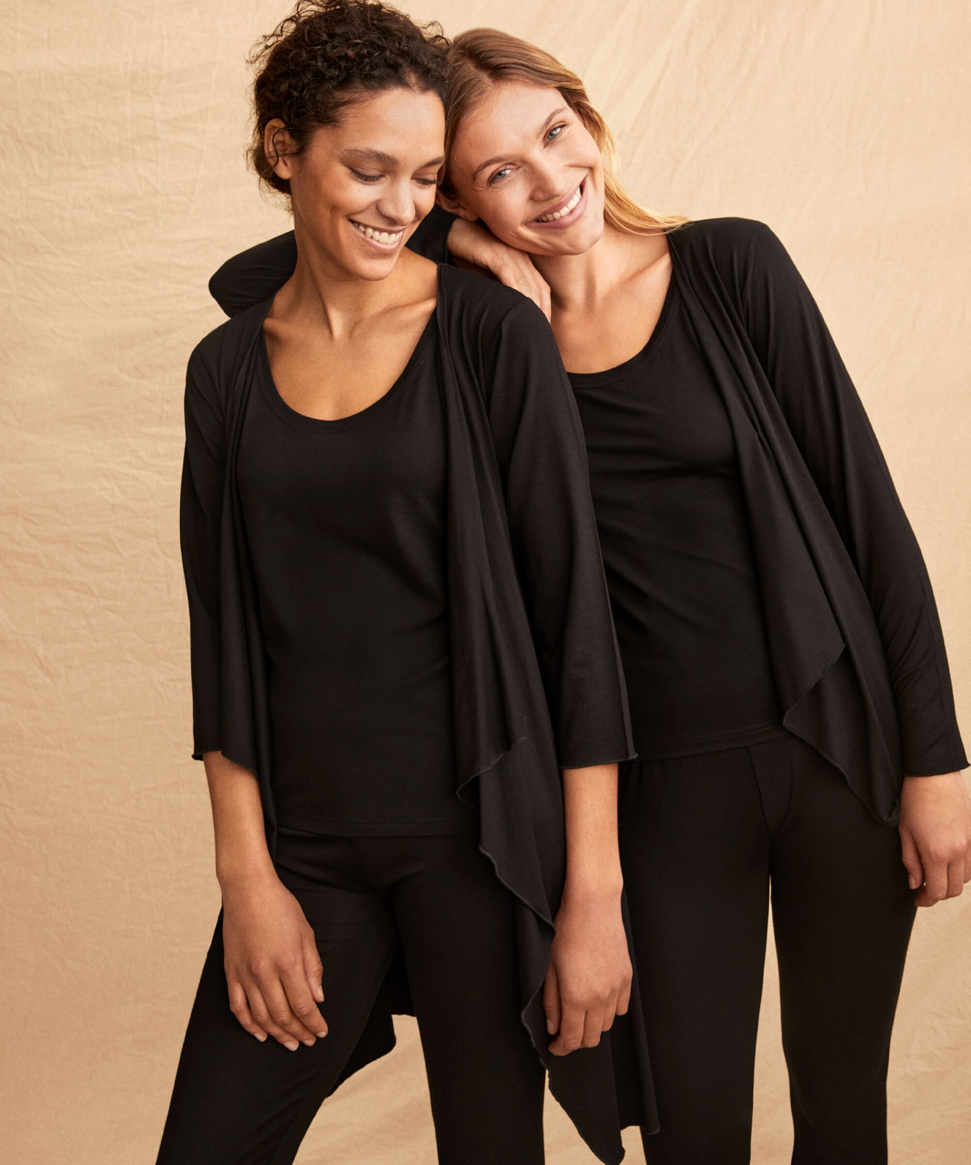 Cardigan Ouvert En Jersey, Black