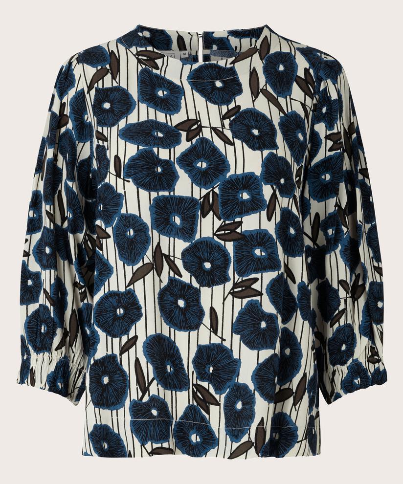 Brisa Blouse, True Navy