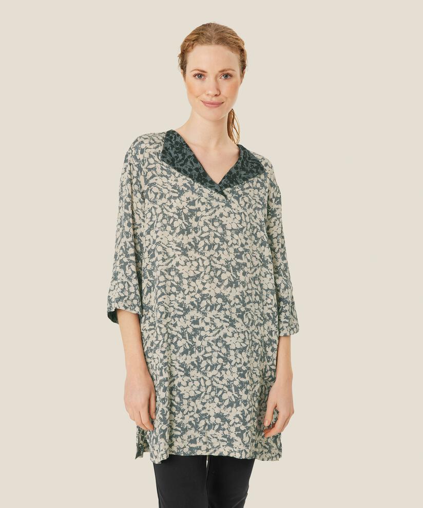 tunique en viscose avec fente côté et poches, Balsam Green