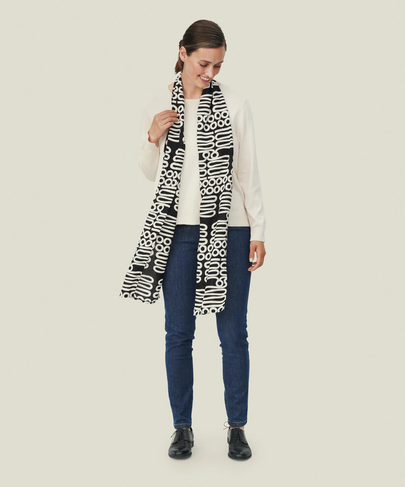 ALONG SCARF, Black