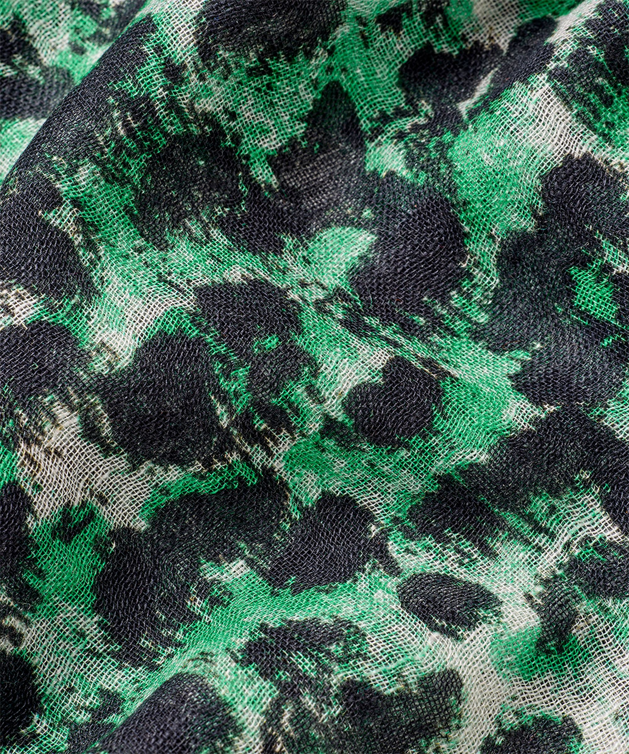 écharpe à imprimé léopard, Winter Green