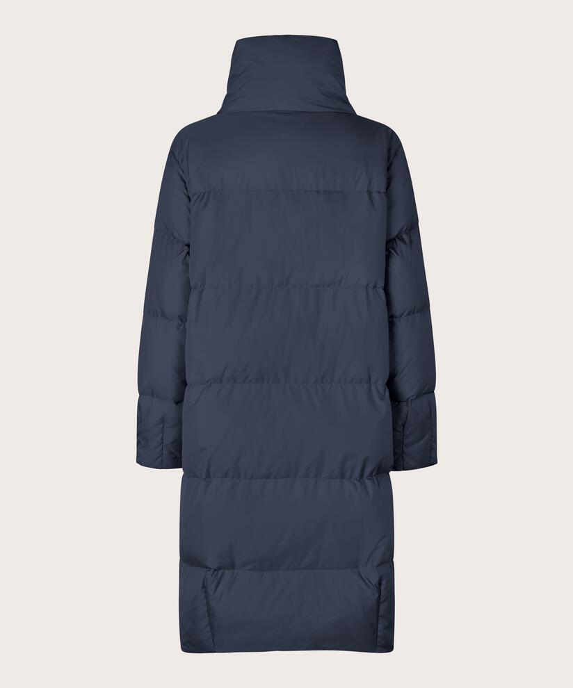 manteau en duvet à col montant, Mood Indigo