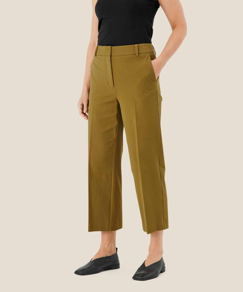 pantalon en coton épais avec poches fendues, Plantation