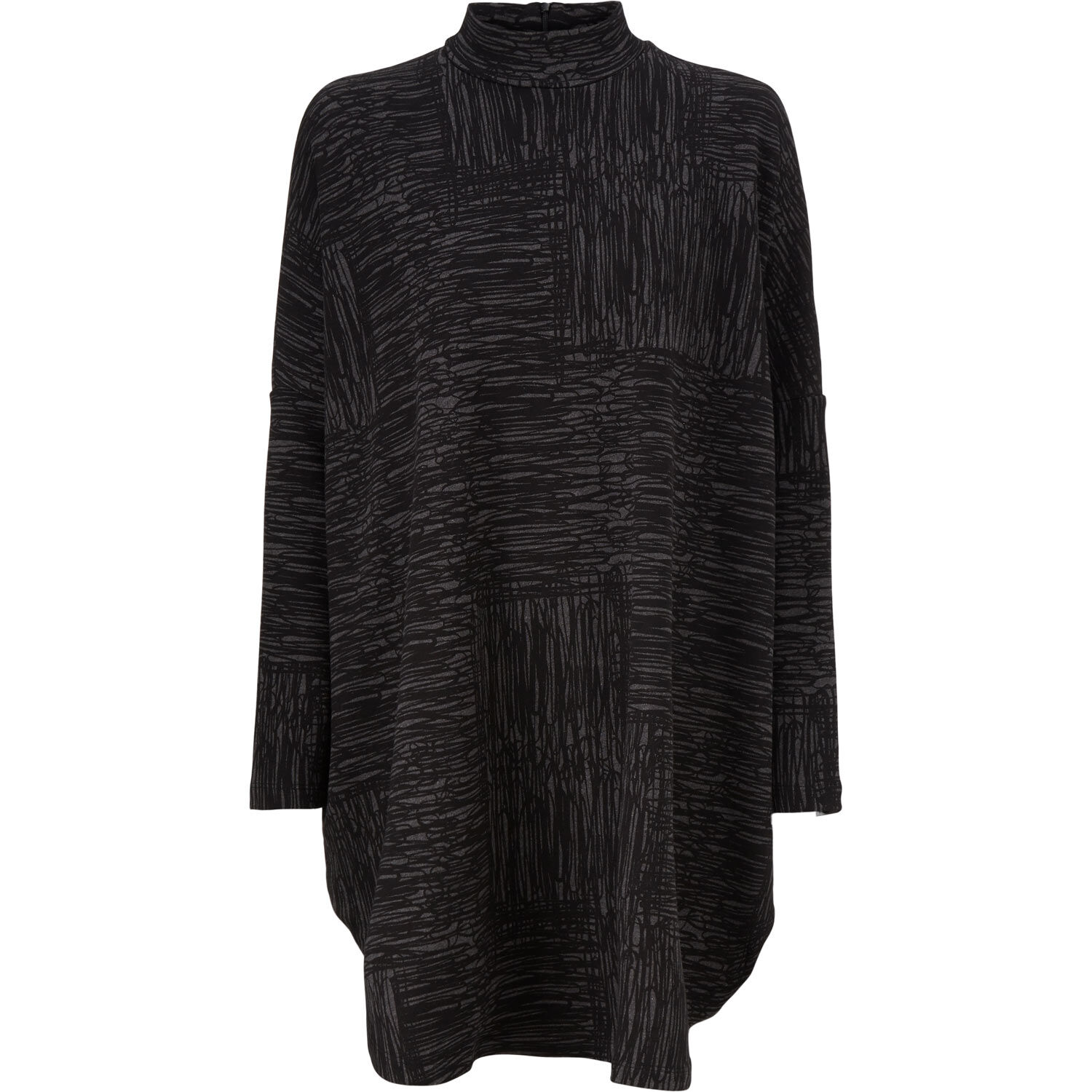 GILMA JERSEY TUNIC, Black