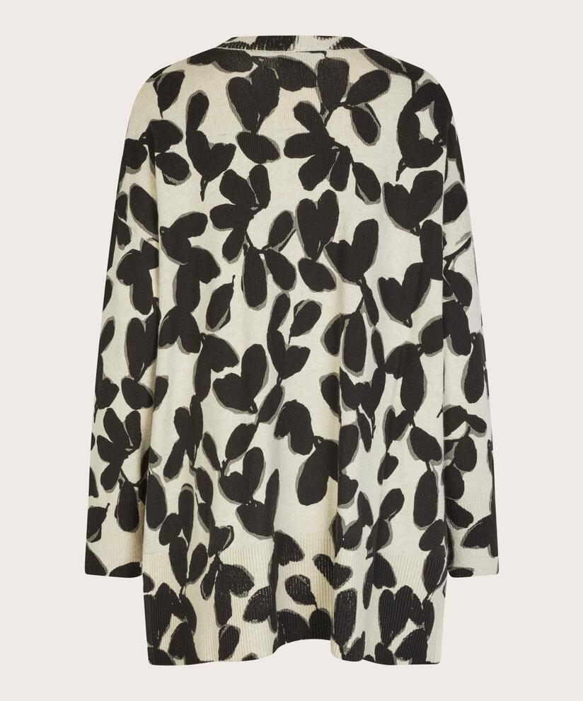 pull en maille à imprimé floral, Fog