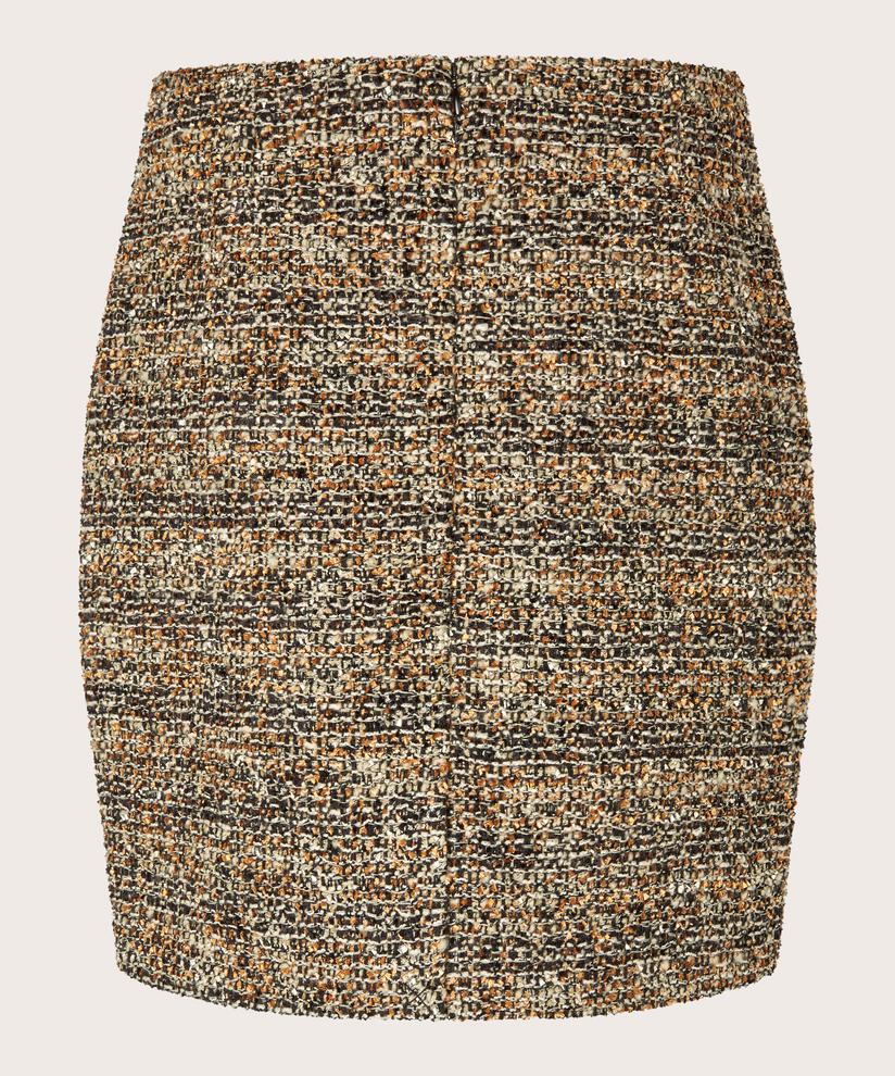 jupe en qualité bouclé structuré, Black