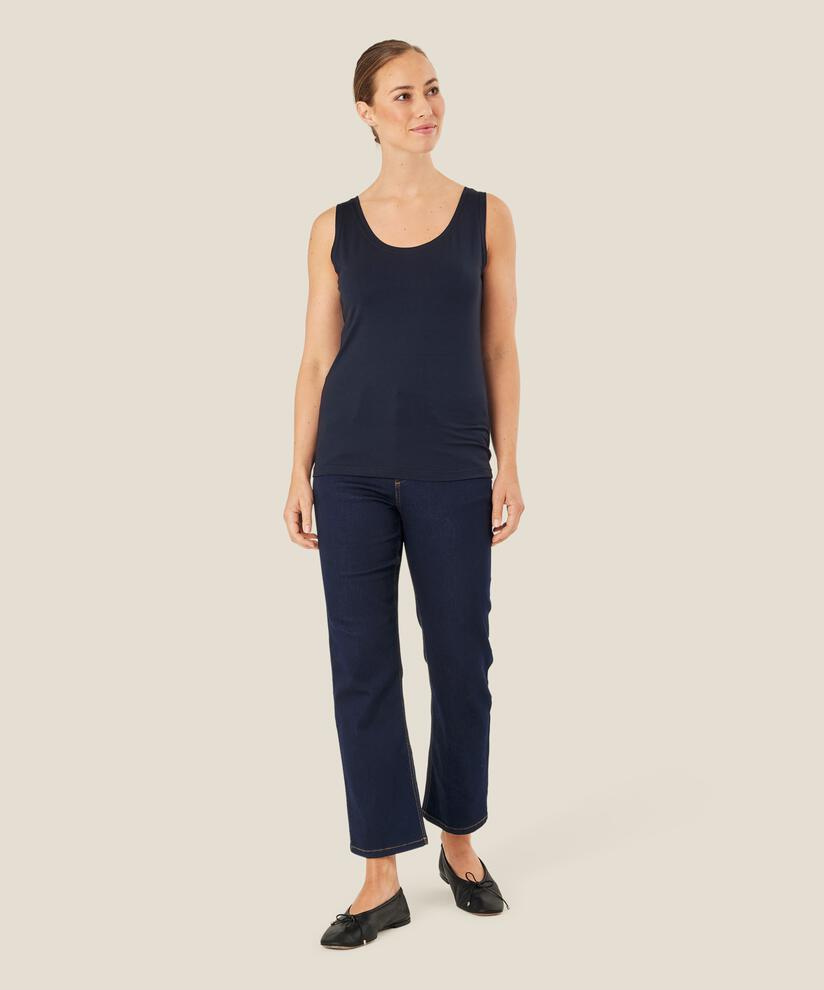 débardeur en jersey doux, Navy