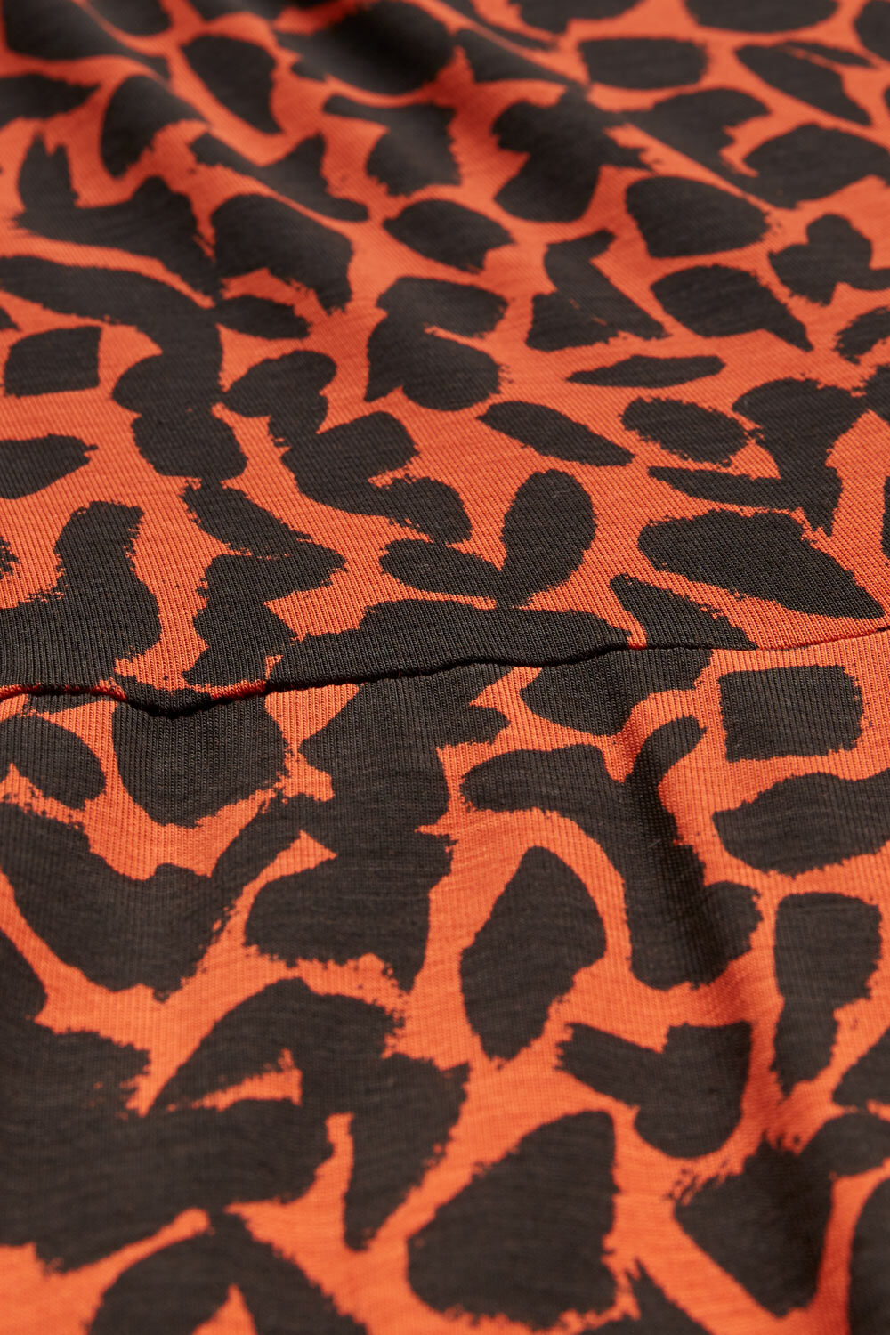 Robe Tulipe Imprim&eacute;e Avec Poches Fendues, Burnt Ochre