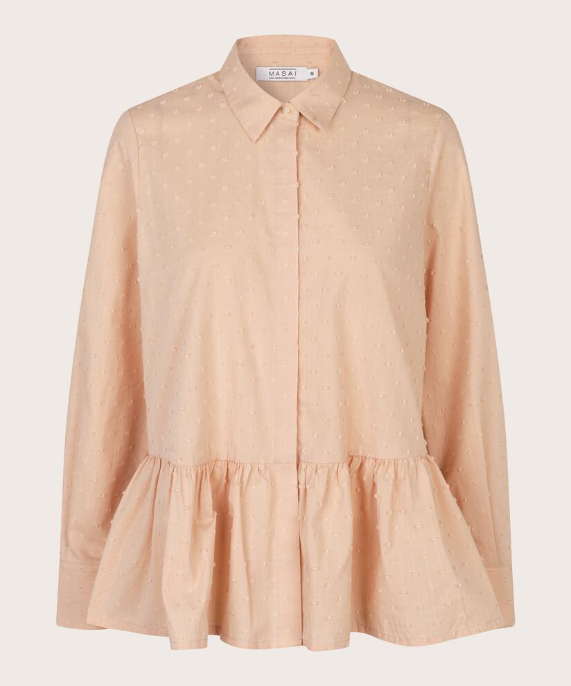 chemise en coton à pois tissés, Shifting Sand