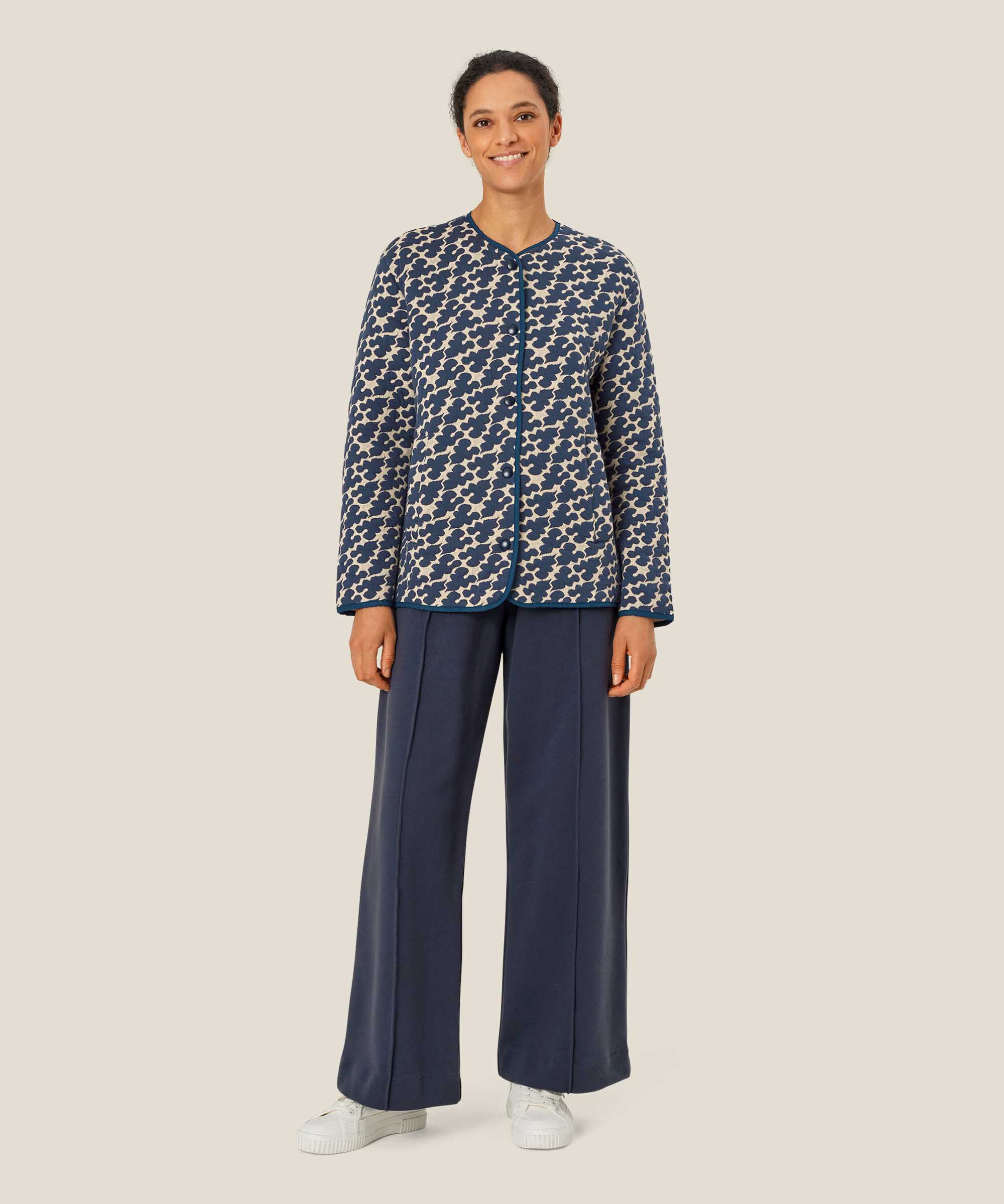 veste légère avec boutons-pression et poches fendues, Mood Indigo