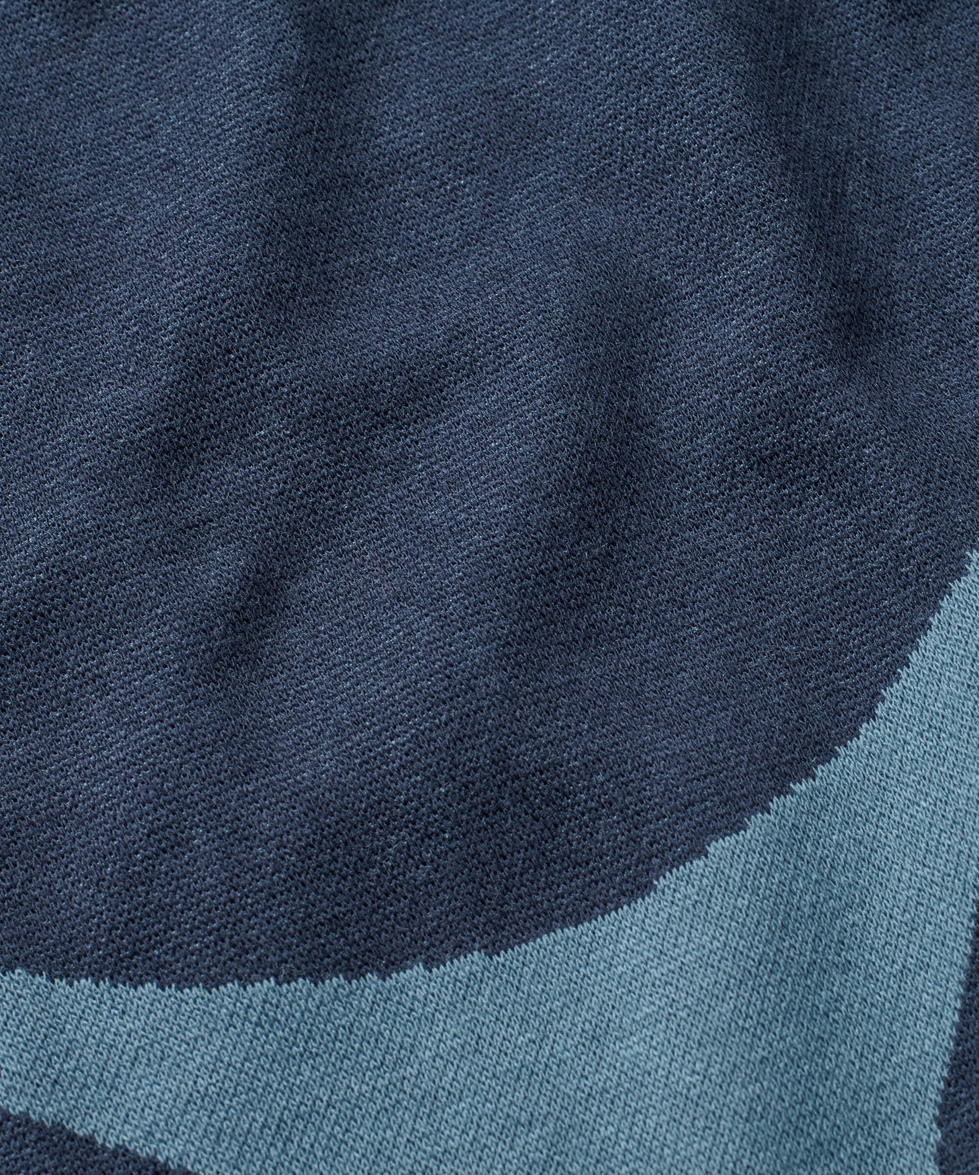 Robe Tulipe En Jersey Col Rond Avec Boutons, Proven Blue