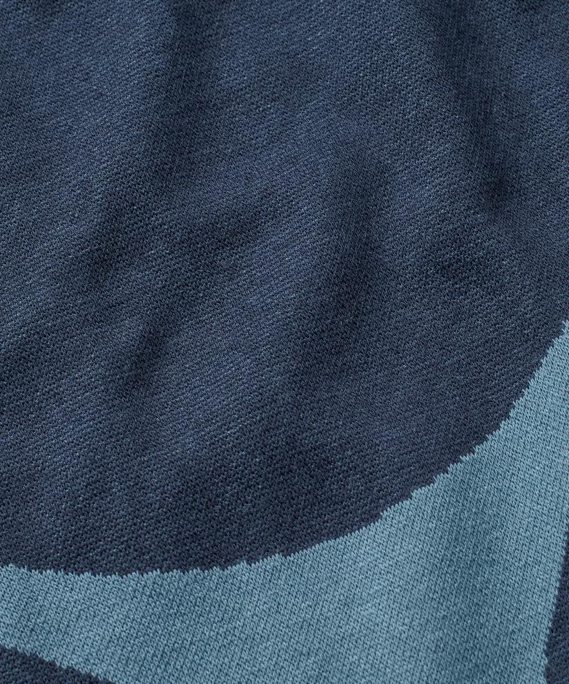 Robe Tulipe En Jersey Col Rond Avec Boutons, Proven Blue