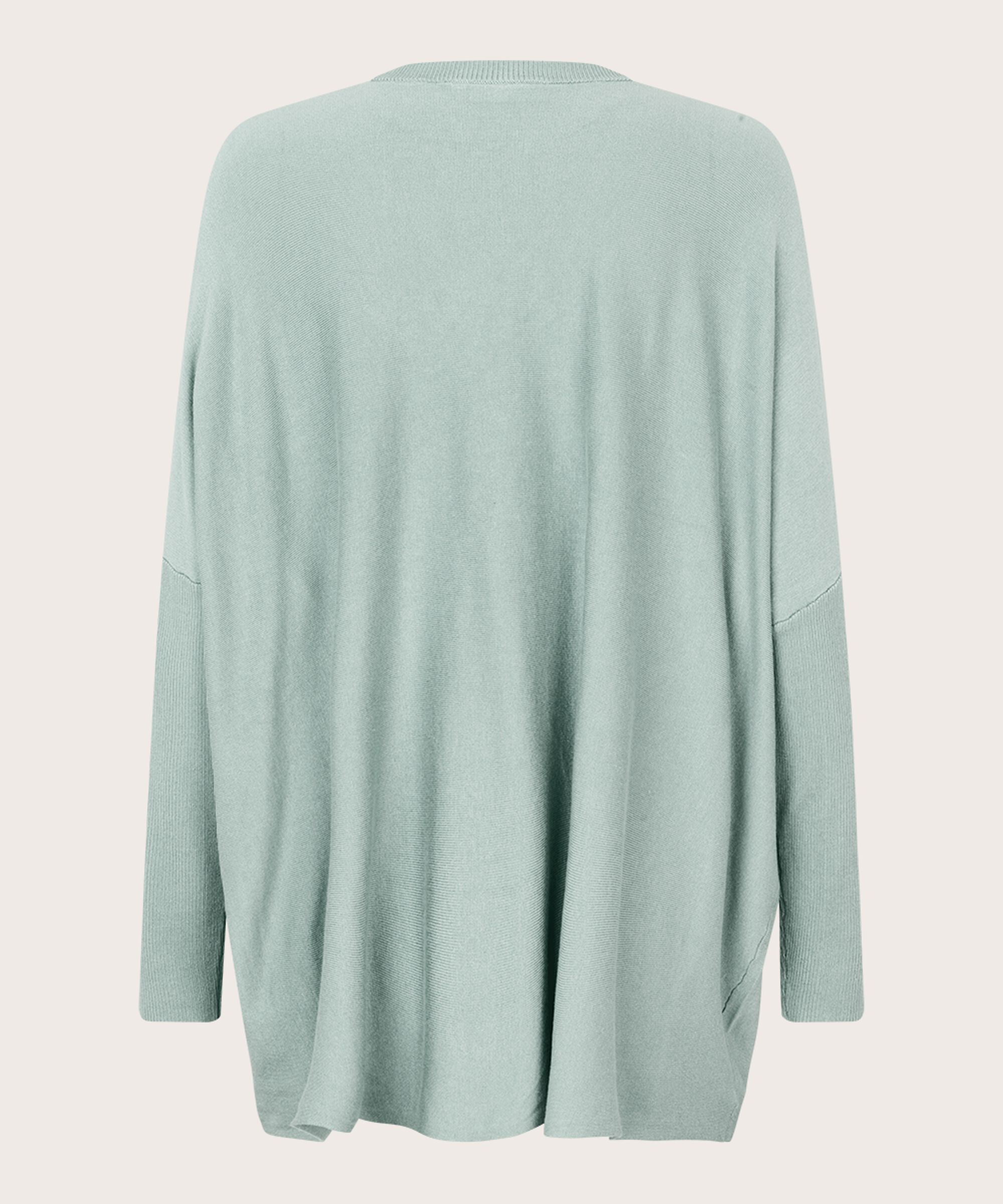 Pull En Maille Avec Col En V Et Manches Étroites, Ether
