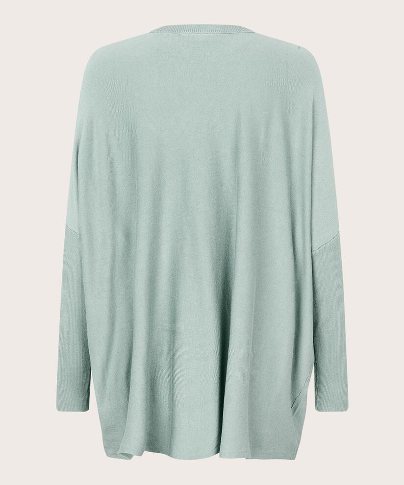 Pull En Maille Avec Col En V Et Manches Étroites, Ether