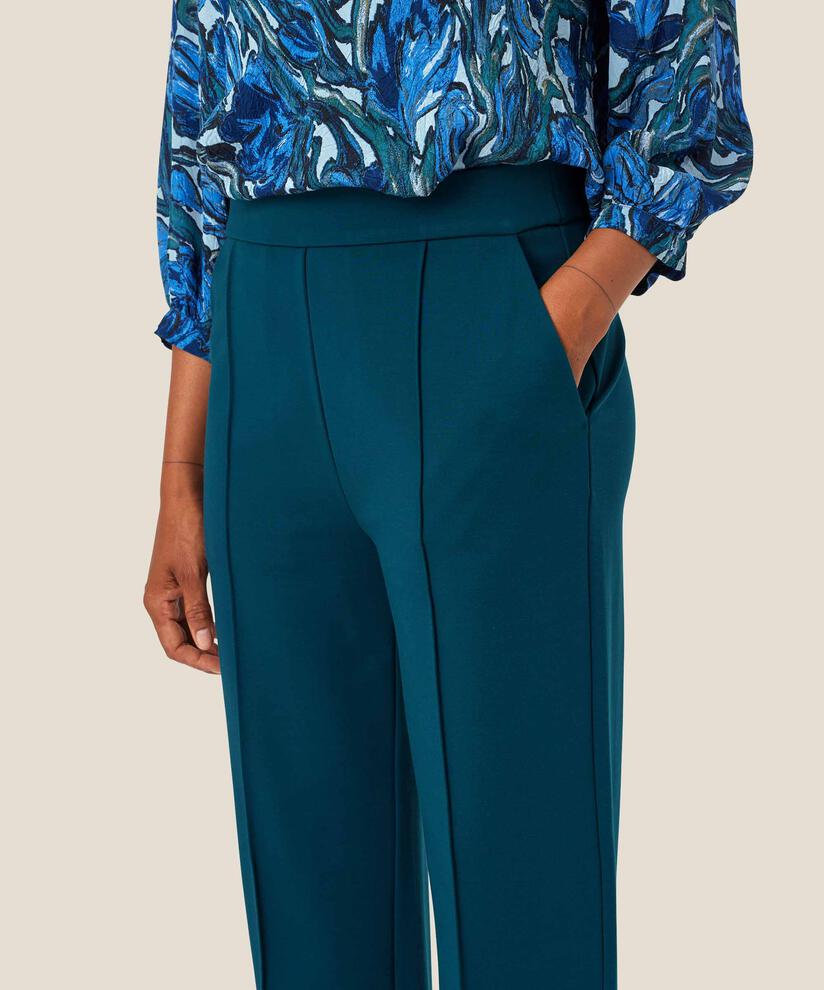 Pantalon En Jersey Avec Plis Cousus, Reflect Pond