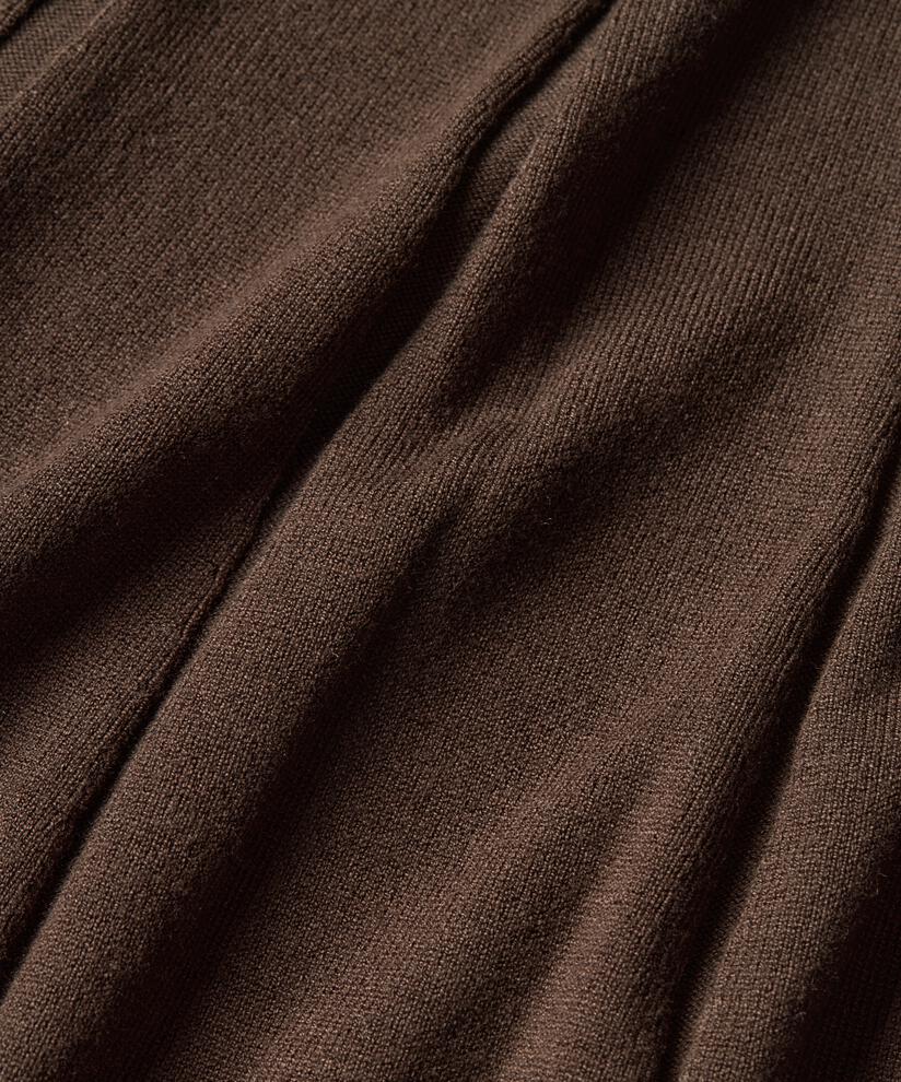 robe en maille fine à manches longues, Coffee Bean