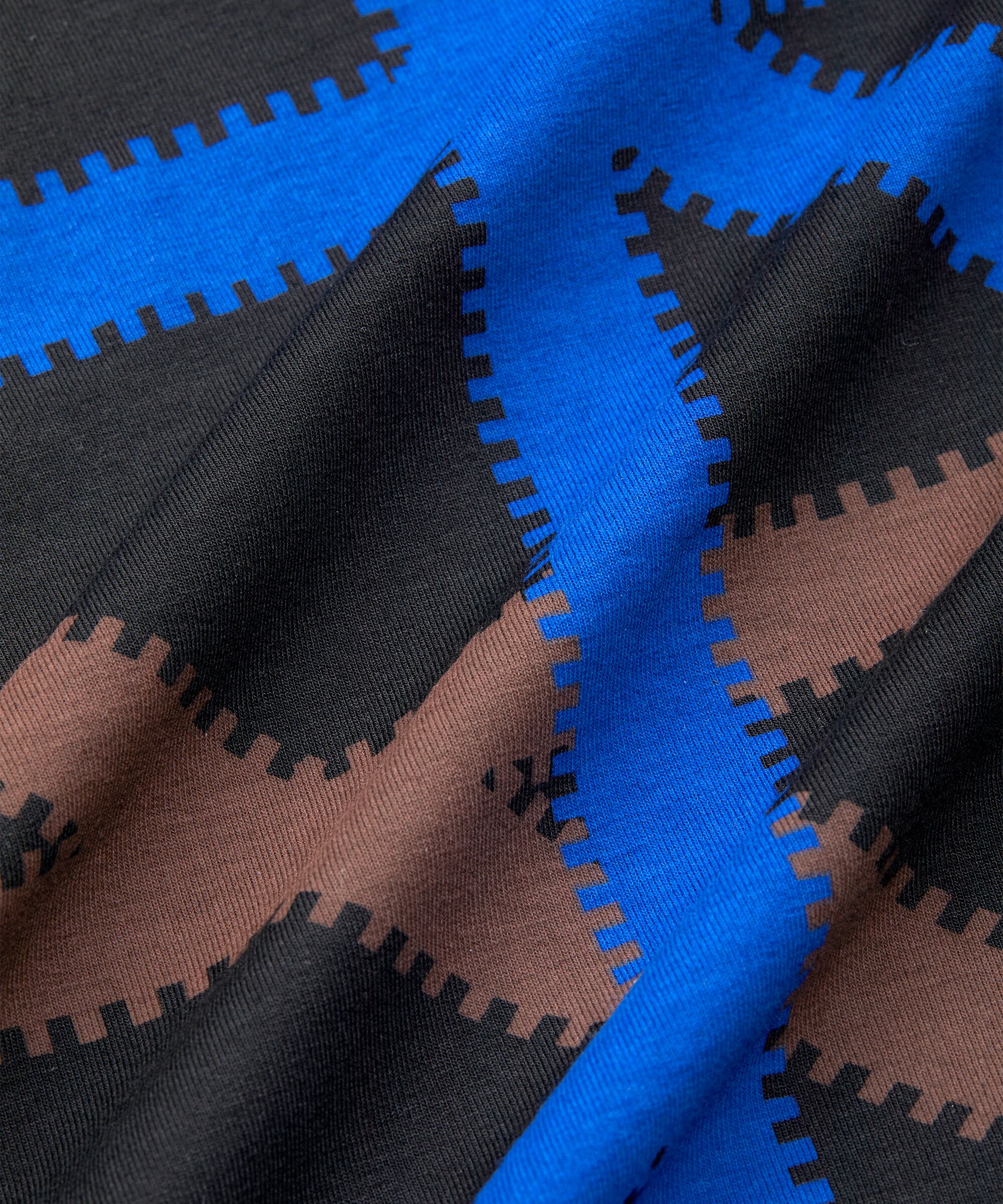 robe-chemise en jersey à motif, Surf the web