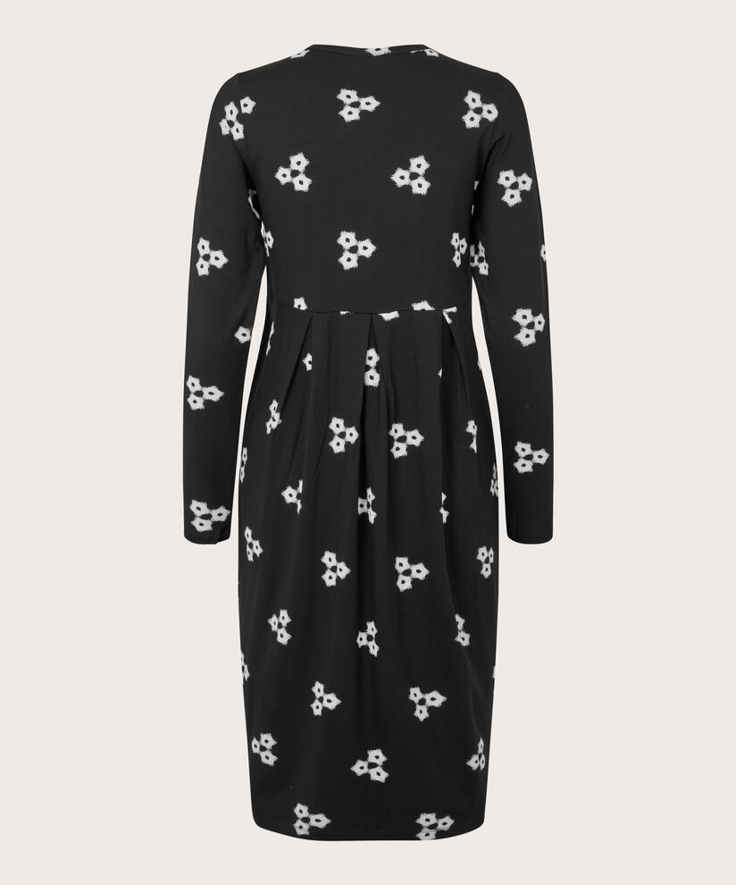 robe tulipe zippée, Black