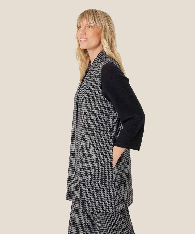 gilet en jersey avec poches fendues, Black