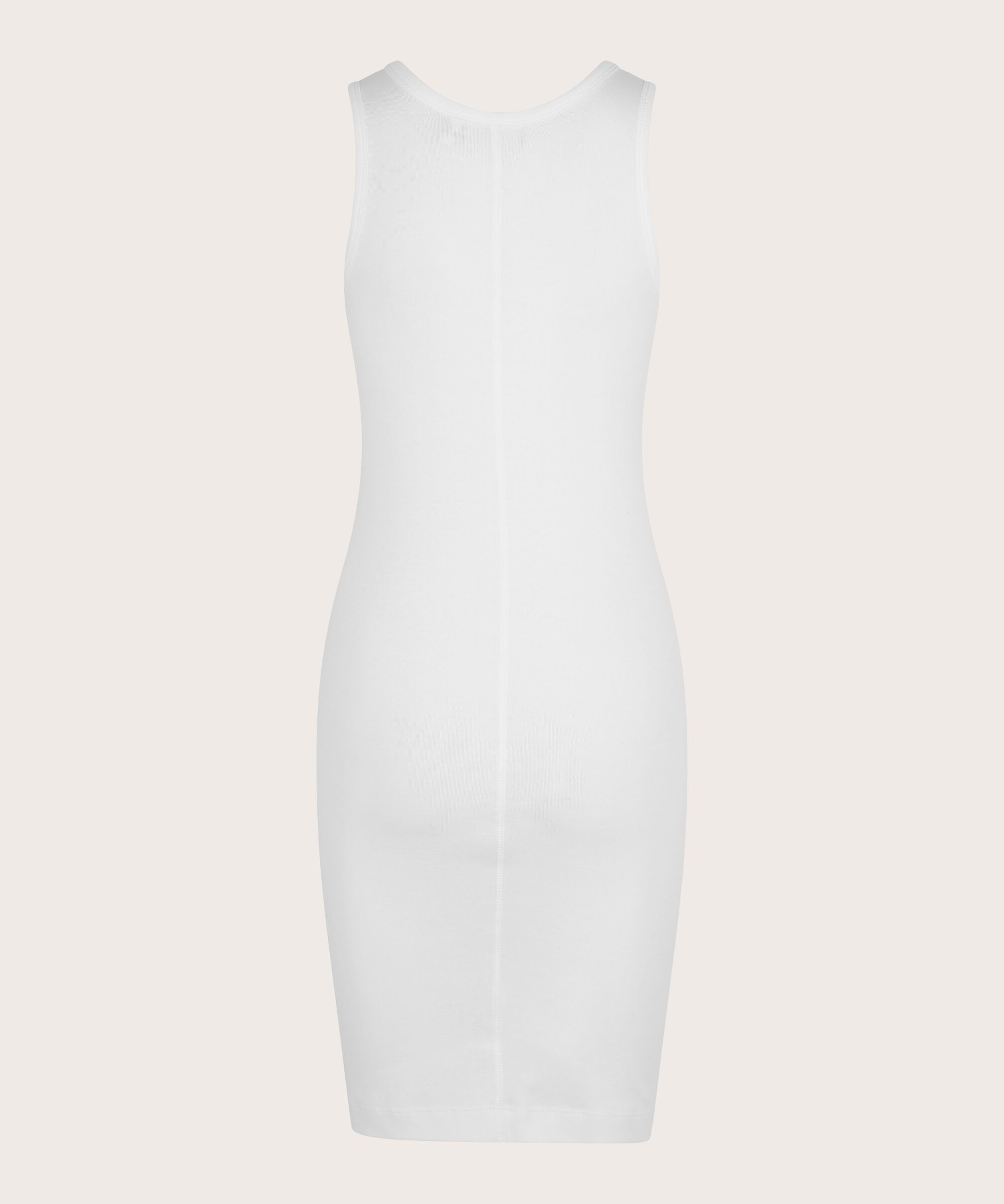 fond de robe près du corps en jersey, White