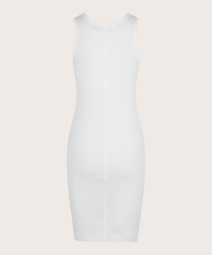 fond de robe près du corps en jersey, White