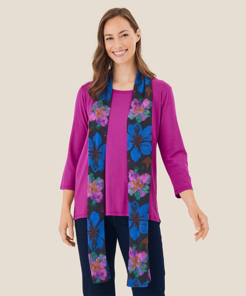 Foulard en viscose, Wild Aster