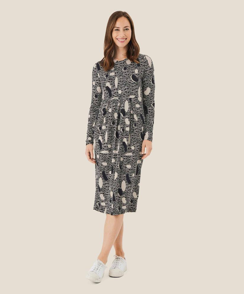 robe tulipe en jersey, Black