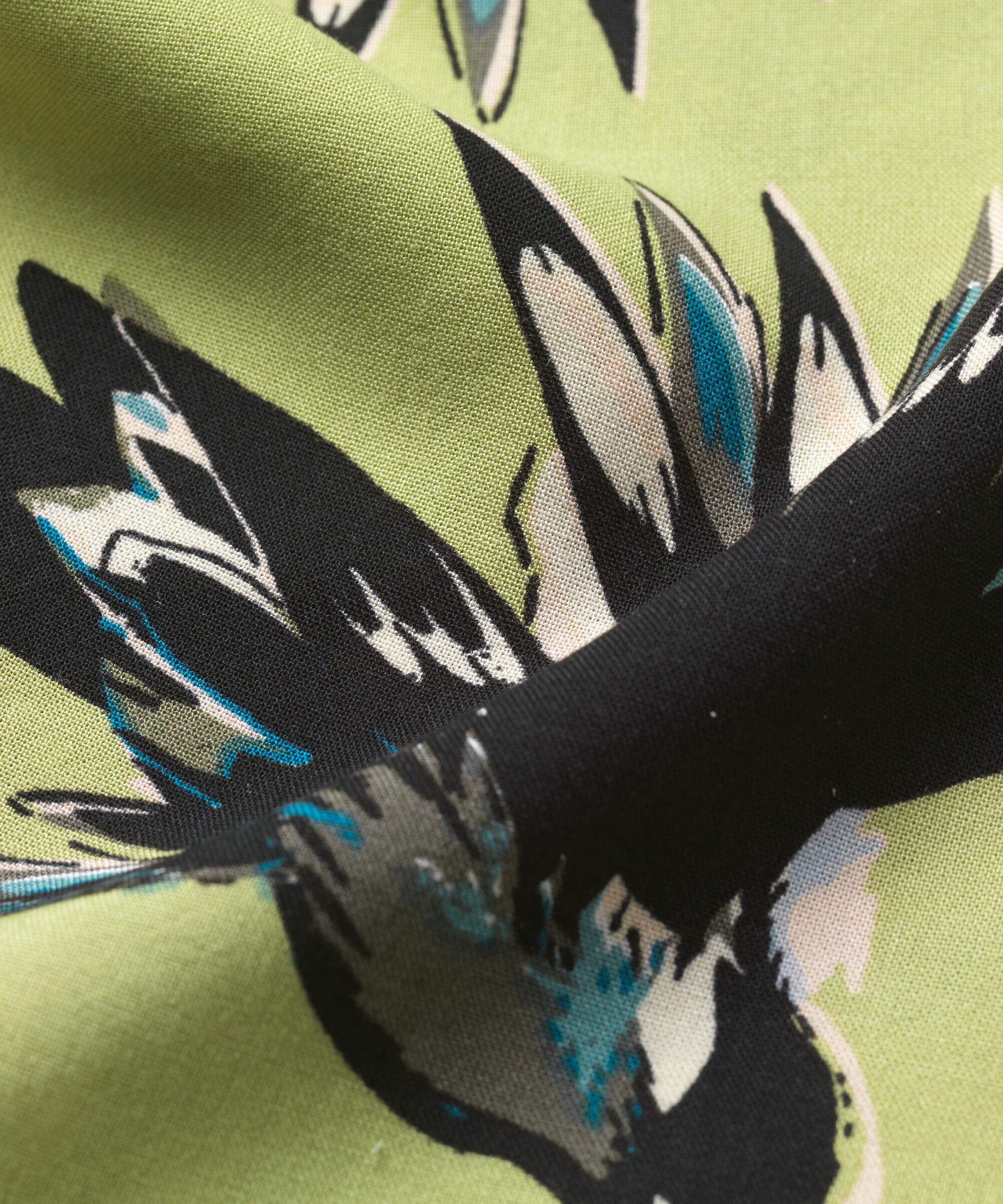 blouse en viscose imprimée à col rond, Fern