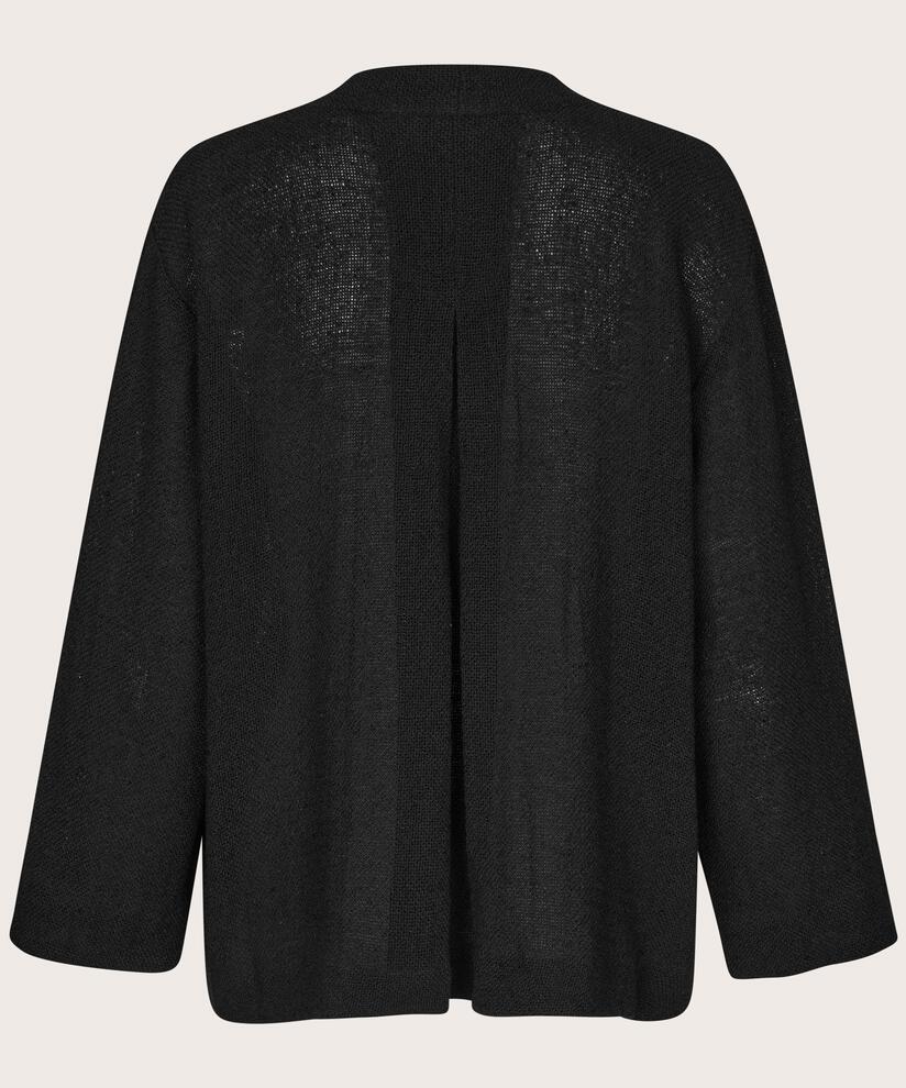 veste bouclée avec poches, Black